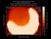 Solar map of partial eclipse