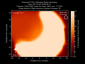 Solar map of partial eclipse