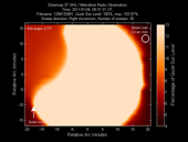 Solar map of partial eclipse