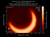 Solar map of partial eclipse