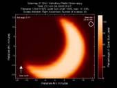 Solar map of partial eclipse