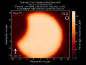 Solar map of partial eclipse