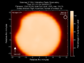 Solar map of partial eclipse