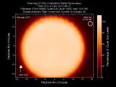 Solar map of partial eclipse