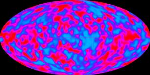 CMB radiation of the sky measured by COBE